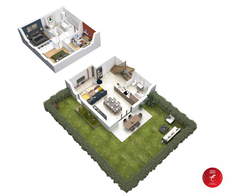 Duplex - 86 m² - 4 pièces