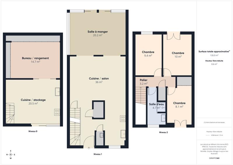 Maison - 100 m² - 6 pièces