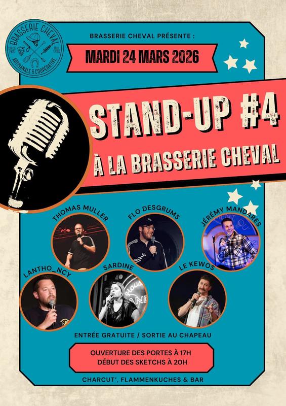 Soirée Stand-Up à la Brasserie Cheval