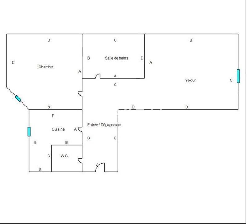 Appartement - 42 m² - 2 pièces
