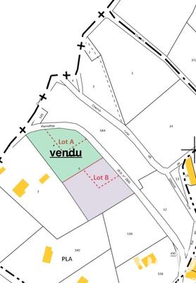 Terrain - 2 200 m²