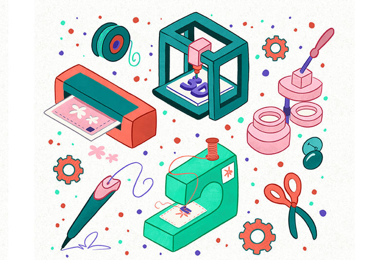 Les ateliers Mobilab’ : badges et boîte en origami