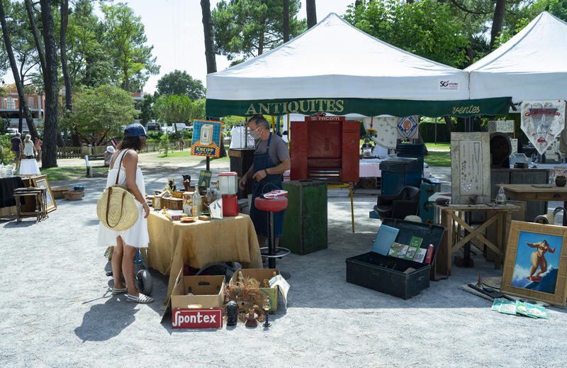 La brocante du centre-ville d'Hossegor