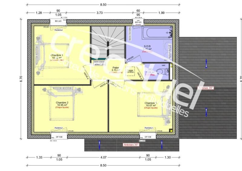Maison - 85 m² - 4 pièces