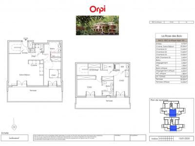 Appartement - 92 m² - 4 pièces