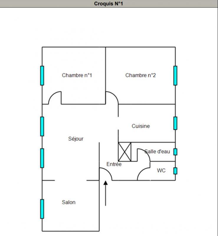 Appartement - 60 m² - 4 pièces