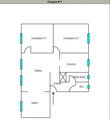 Appartement - 60 m² - 4 pièces