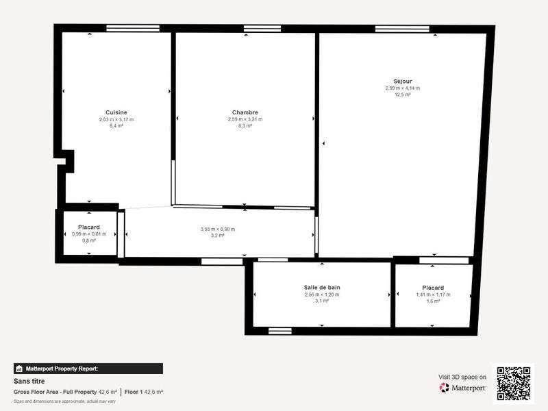 Appartement - 36 m² - 2 pièces
