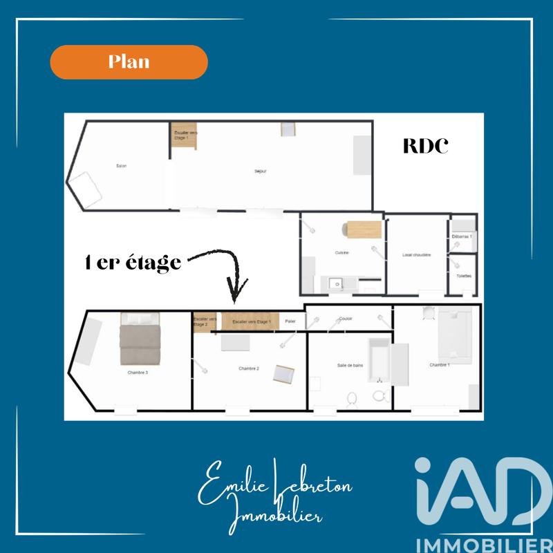 Maison - 106 m² - 6 pièces