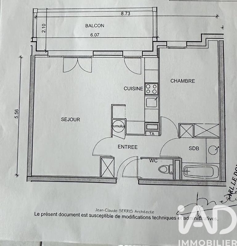 Appartement - 48 m² - 2 pièces