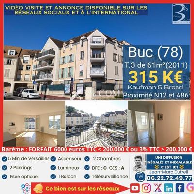 Appartement - 61 m² - 3 pièces