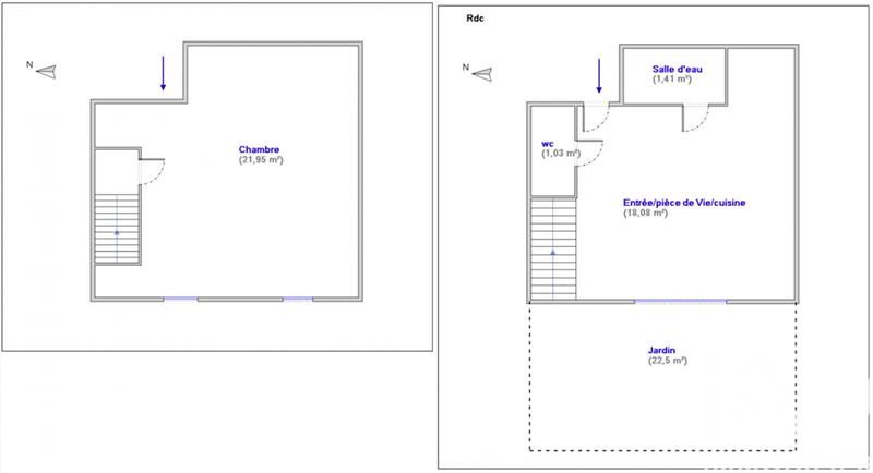Appartement - 42 m² - 2 pièces