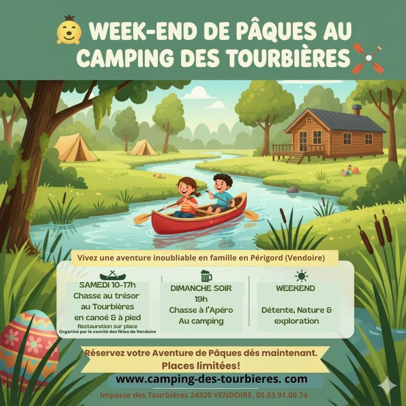Weekend de Pâques au camping des Tourbières