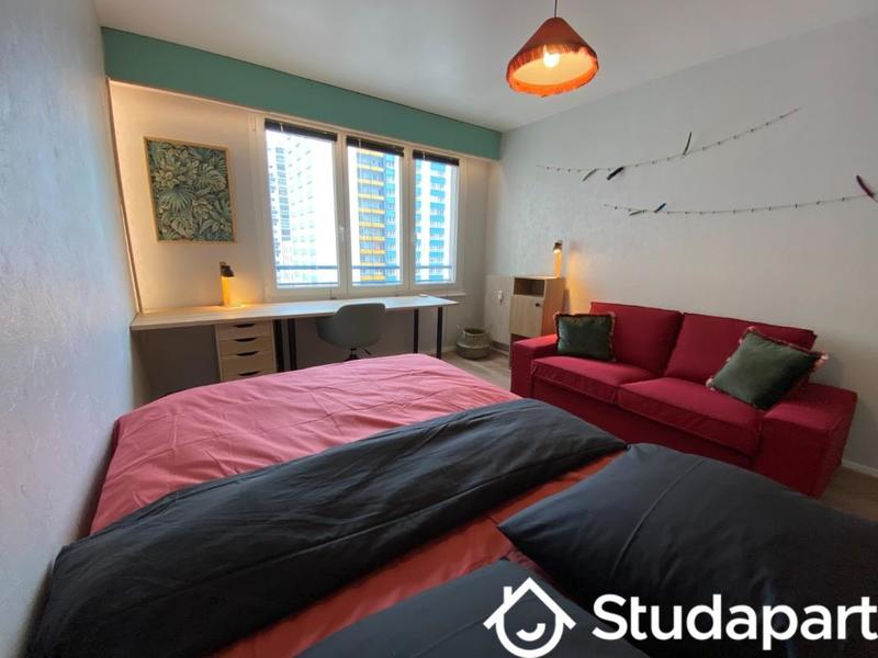 Chambre - 17 m² - 1 pièce