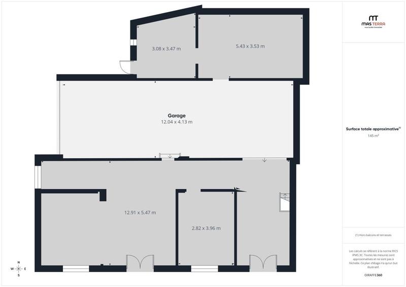 Bureau - 144 m² - 5 pièces