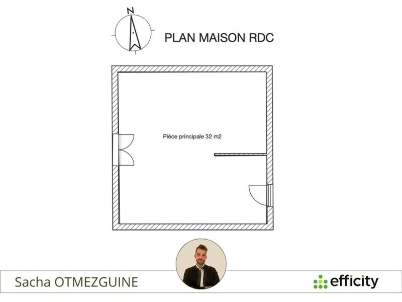 Maison - 58 m² - 2 pièces