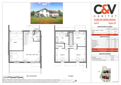 Maison - 99 m² - 4 pièces