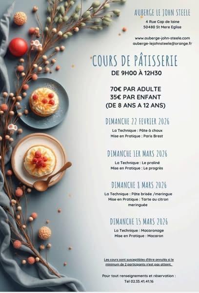 Cours de pâtisserie