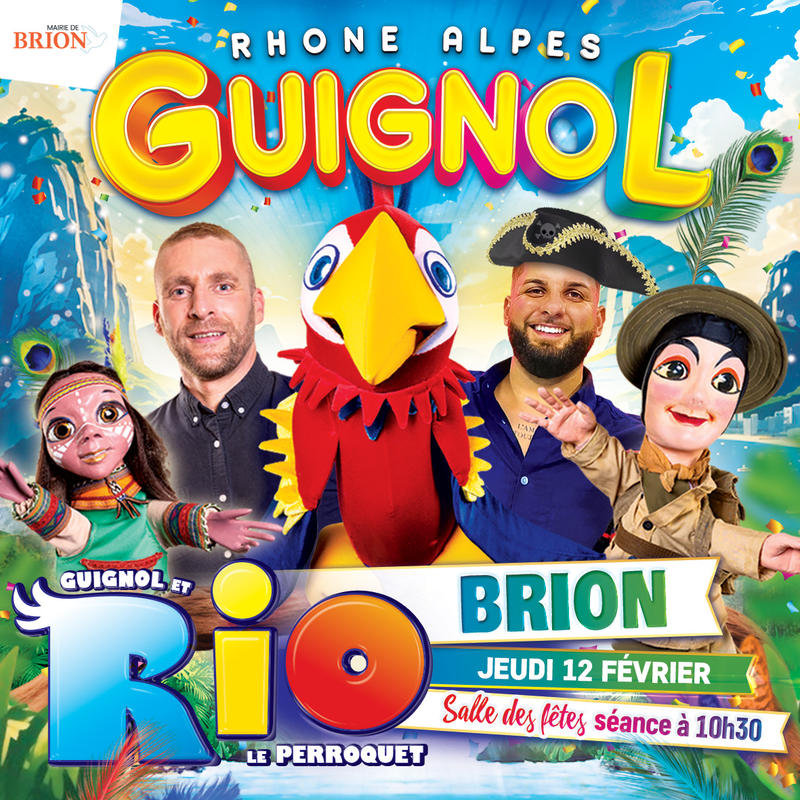 Guignol et Rio le majestueux perroquet