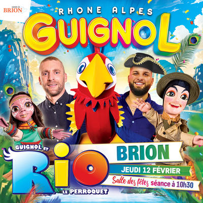 Guignol et Rio le majestueux perroquet
