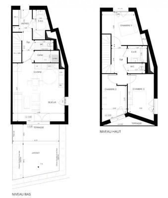 Appartement - 92 m² - 4 pièces