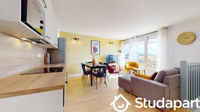 Chambre - 9 m² - 1 pièce