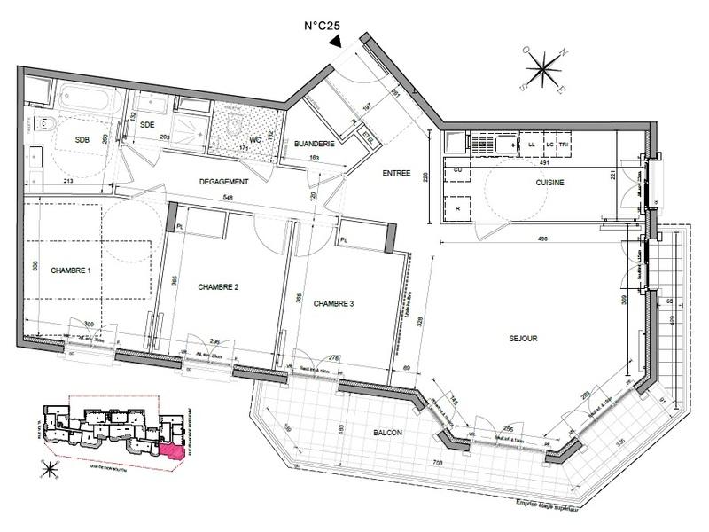 Appartement - 100 m² - 4 pièces