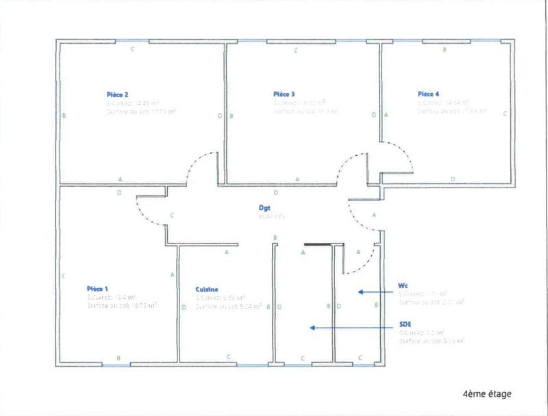 Appartement - 77 m² - 4 pièces