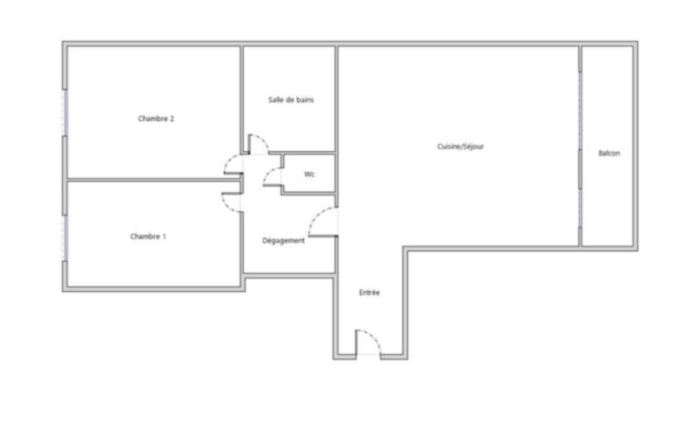 Appartement - 68 m² - 3 pièces