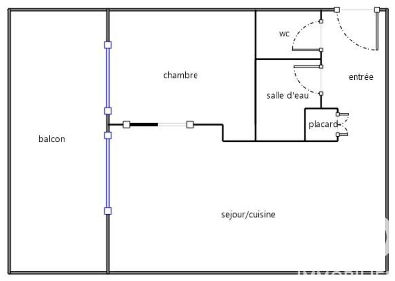 Appartement - 33 m² - 2 pièces