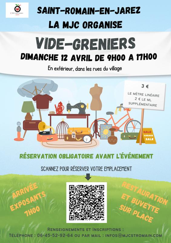 Vide-grenier de la mjc st romain loisirs