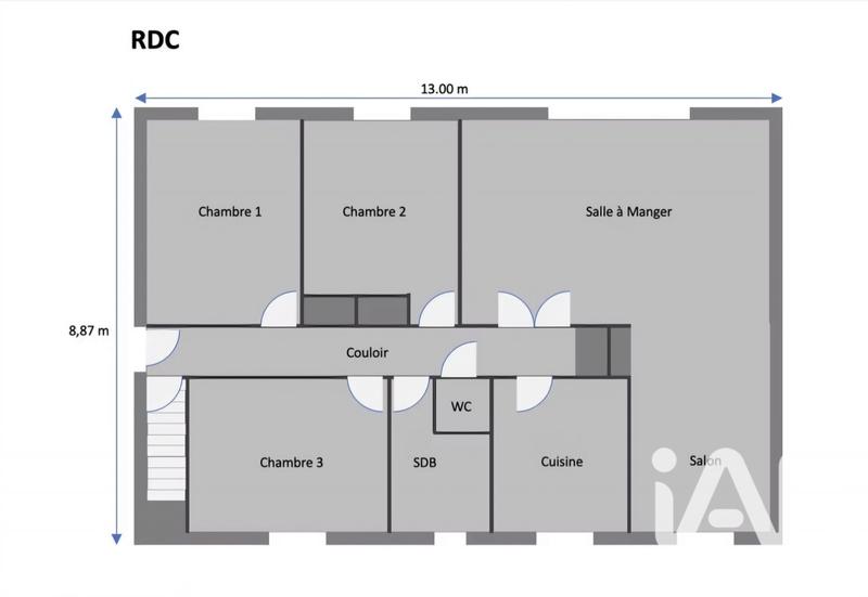 Maison - 94 m² - 5 pièces