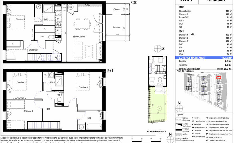 Maison - 112 m² - 5 pièces