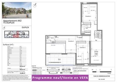 Appartement - 169 m² - 6 pièces
