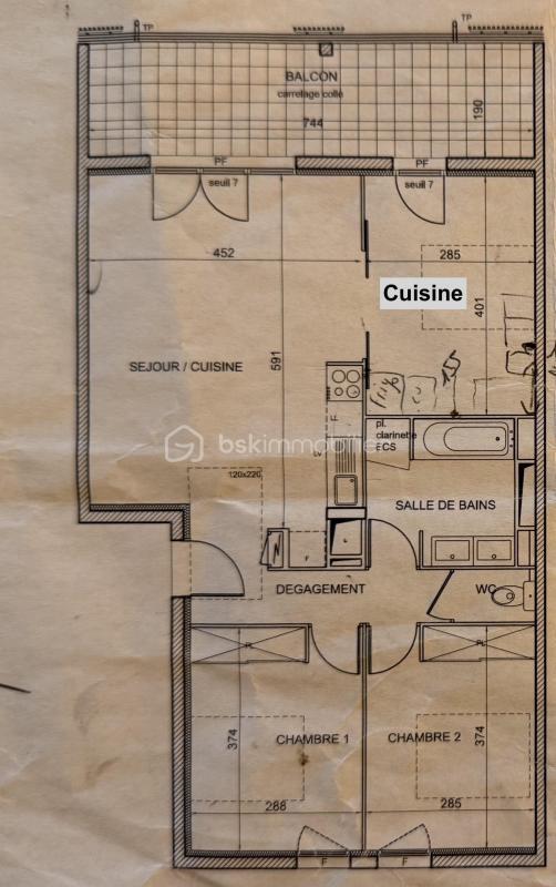 Appartement - 71 m² - 3 pièces