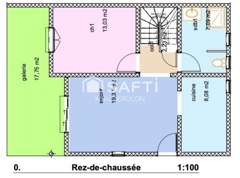 Maison - 90 m² - 4 pièces