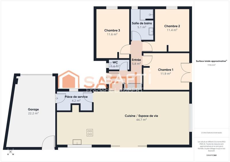 Maison - 100 m² - 4 pièces