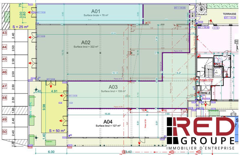 Local commercial - 322 m² - 1 pièce