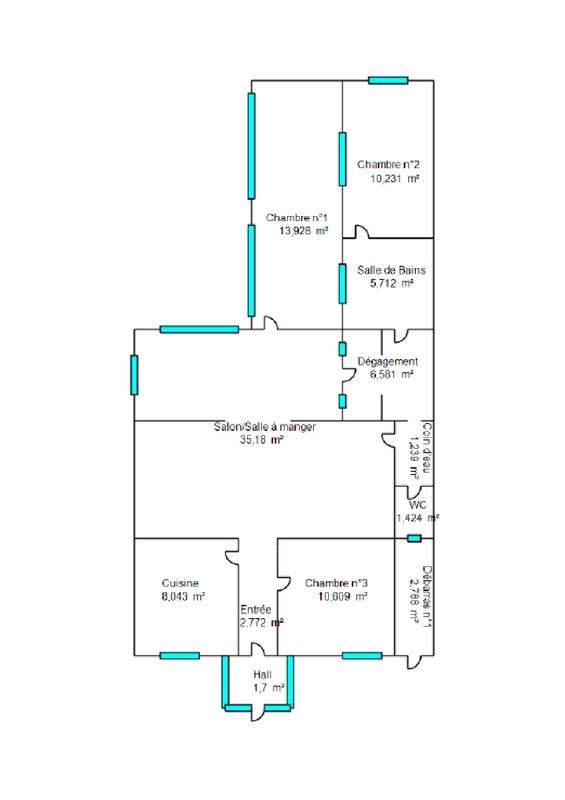 Maison - 96 m² - 4 pièces