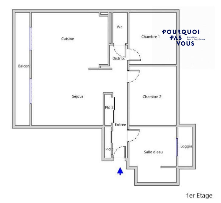 Appartement - 65 m² - 3 pièces