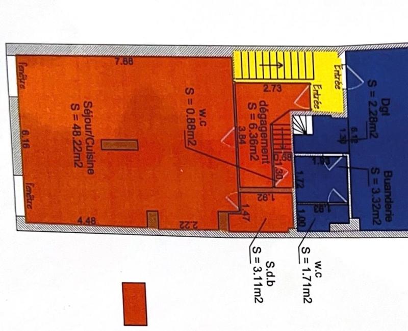 Appartement - 81 m² - 2 pièces