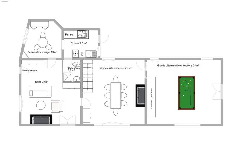 Maison en pierre - 160 m² - 8 pièces