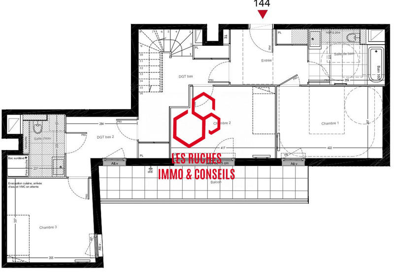 Duplex - 118 m² - 5 pièces
