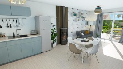 Maison - 55 m² - 3 pièces