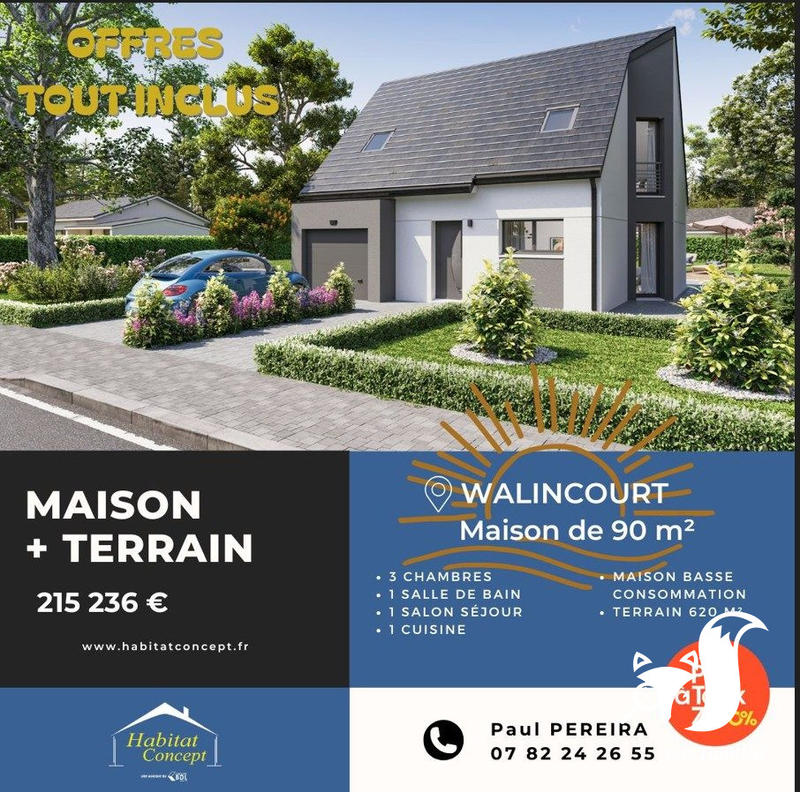 Terrain - 850 m²