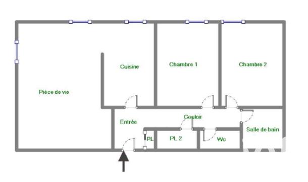 Appartement - 68 m² - 3 pièces