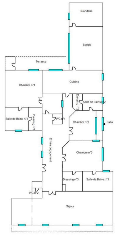 Appartement - 254 m² - 6 pièces