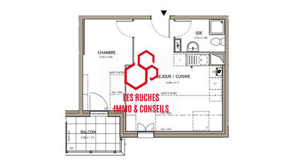 Appartement - 33 m² - 2 pièces