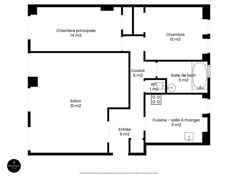 Appartement - 81 m² - 3 pièces