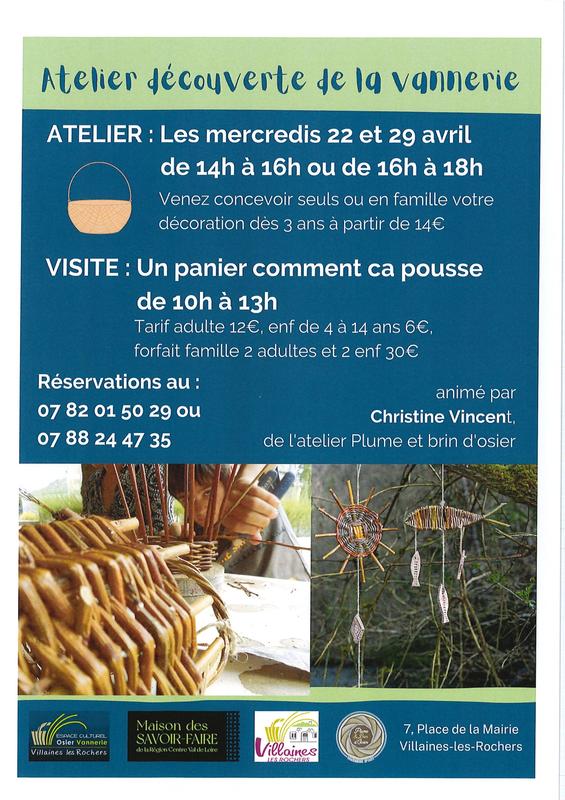 Ateliers découvertes de la Vannerie - Espace culturel osier vannerie